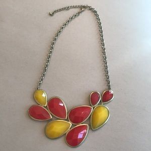 Red & Yellow Statement Necklace